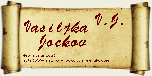 Vasiljka Jockov vizit kartica